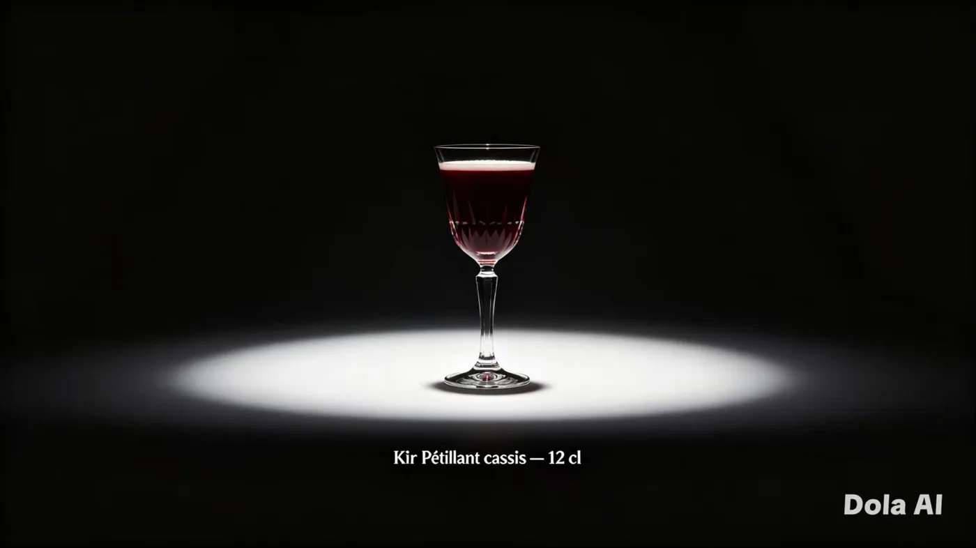 Kir pétillant cassis 12cl