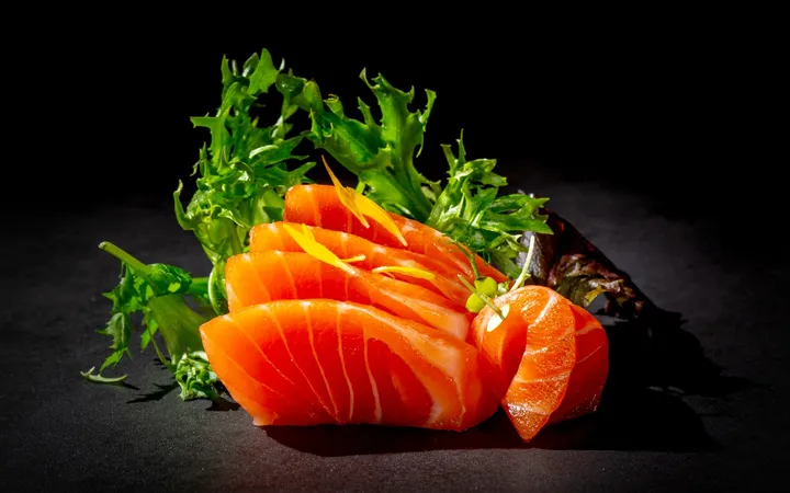 SASHIMI SAUMON – Sushijin, restaurant japonais à Olivet