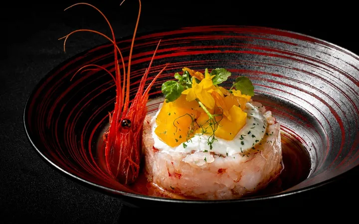 TARTARE CREVETTE ROUGE DE MAZARA – Sushijin, restaurant japonais à Olivet