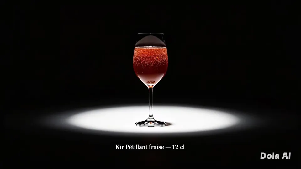 Kir pétillant fraise 12cl